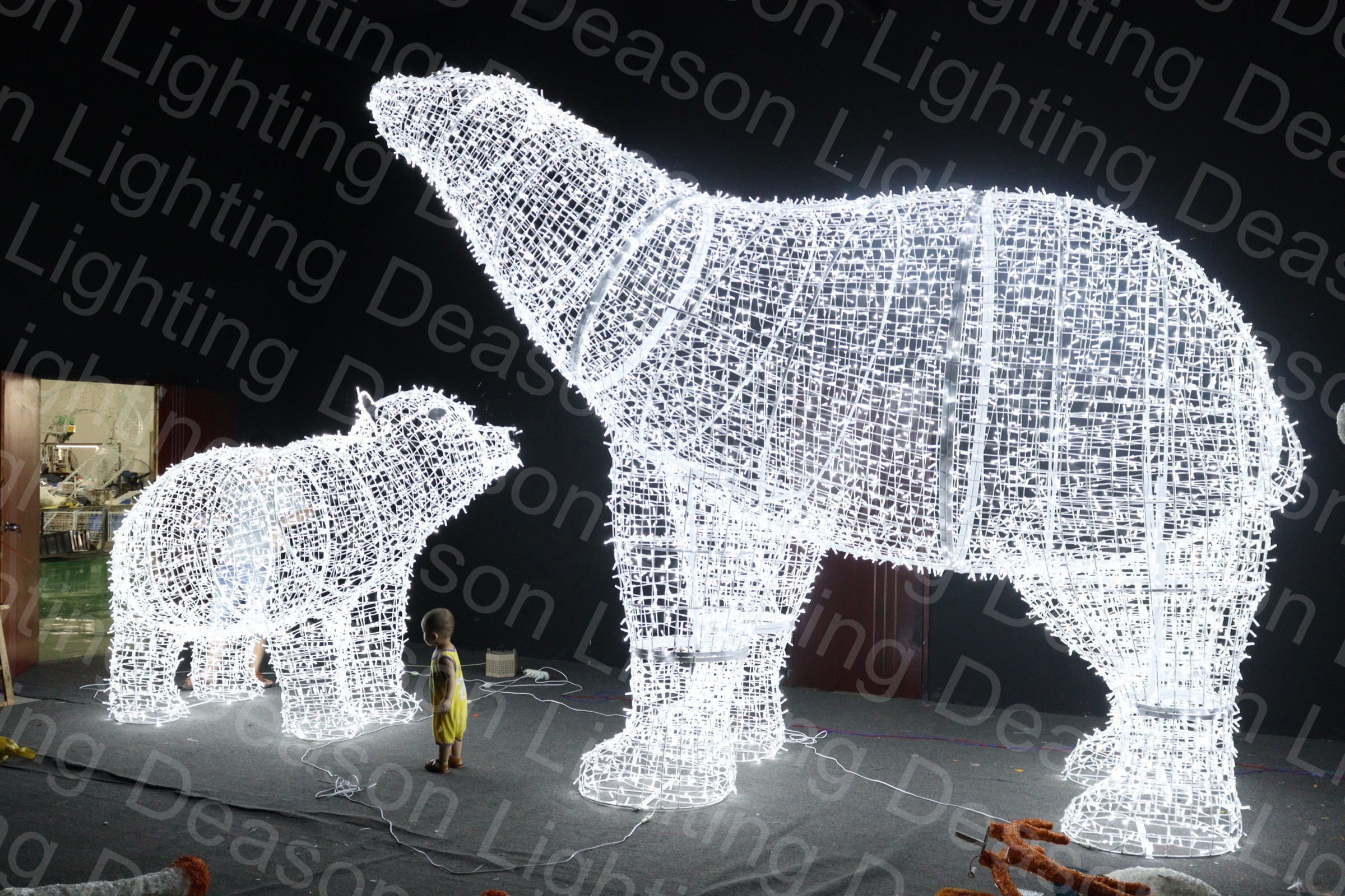 large polar bear christmas outdoor decorations