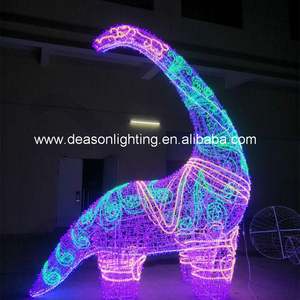 led dinosaur outdoor large christmas lighted decorations