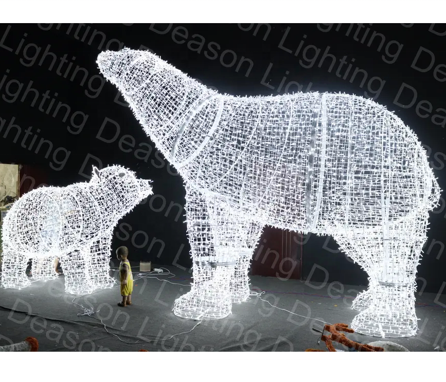 large polar bear christmas outdoor decorations