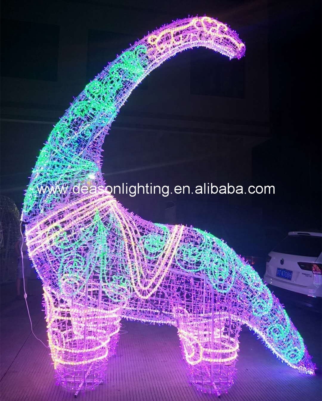 led dinosaur outdoor large christmas lighted decorations