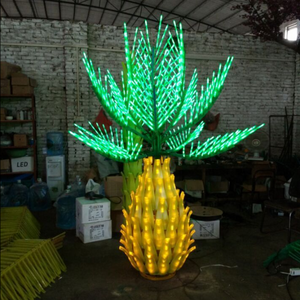 Lighted coconut palm tree for indoor outdoor decoration