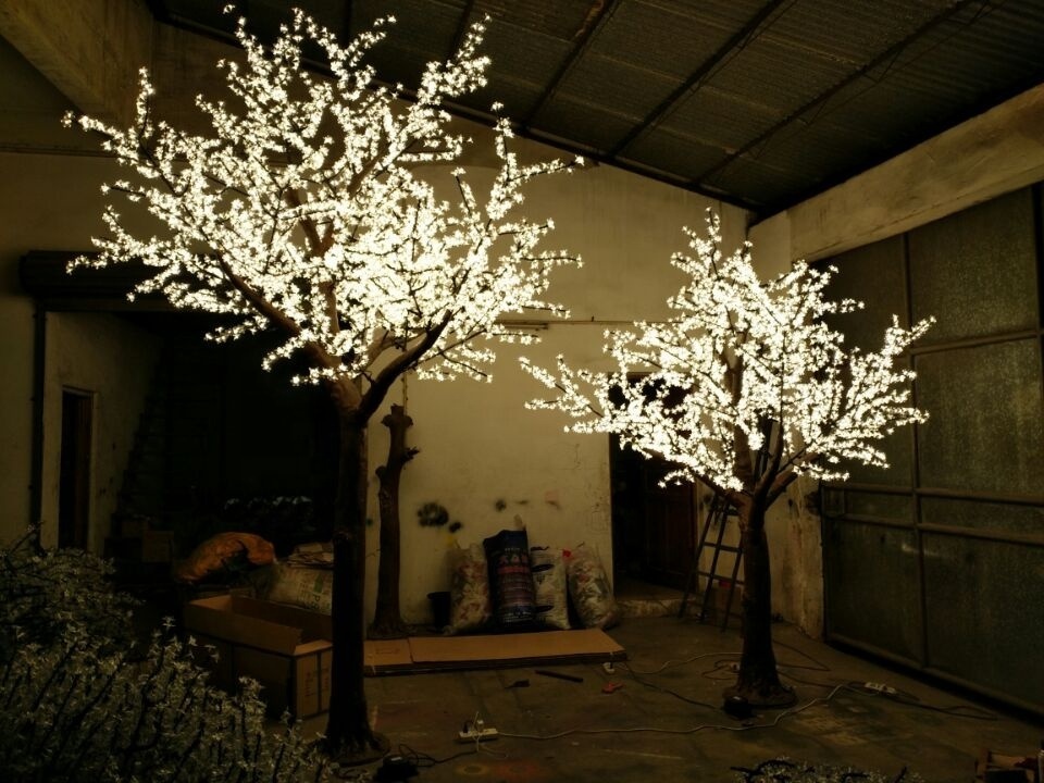 Artificial led cherry blossom tree lamp for weddings event decoration