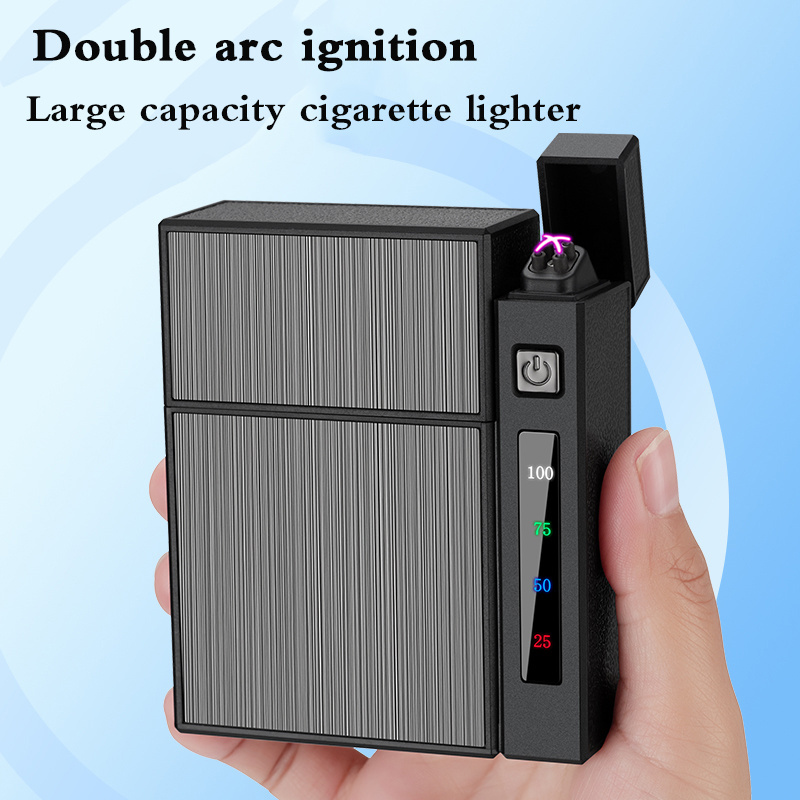 Cigarette case and lighter combined modular cigarette case lighter moisture-proof USB lighter