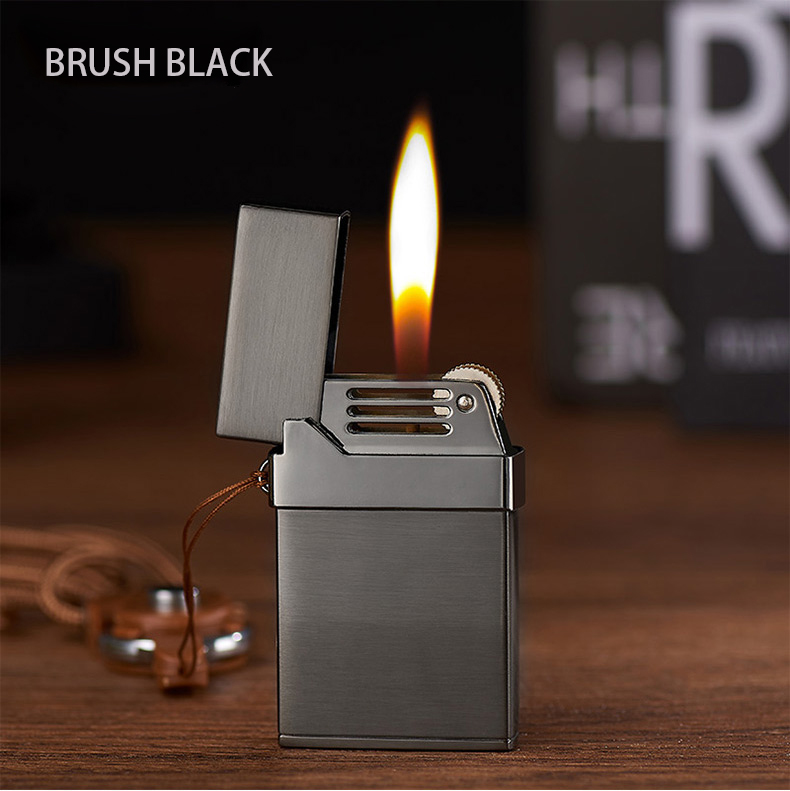 DEBANG Hot selling flameador custom Logo cigarette encendedor flame gas flint lighter