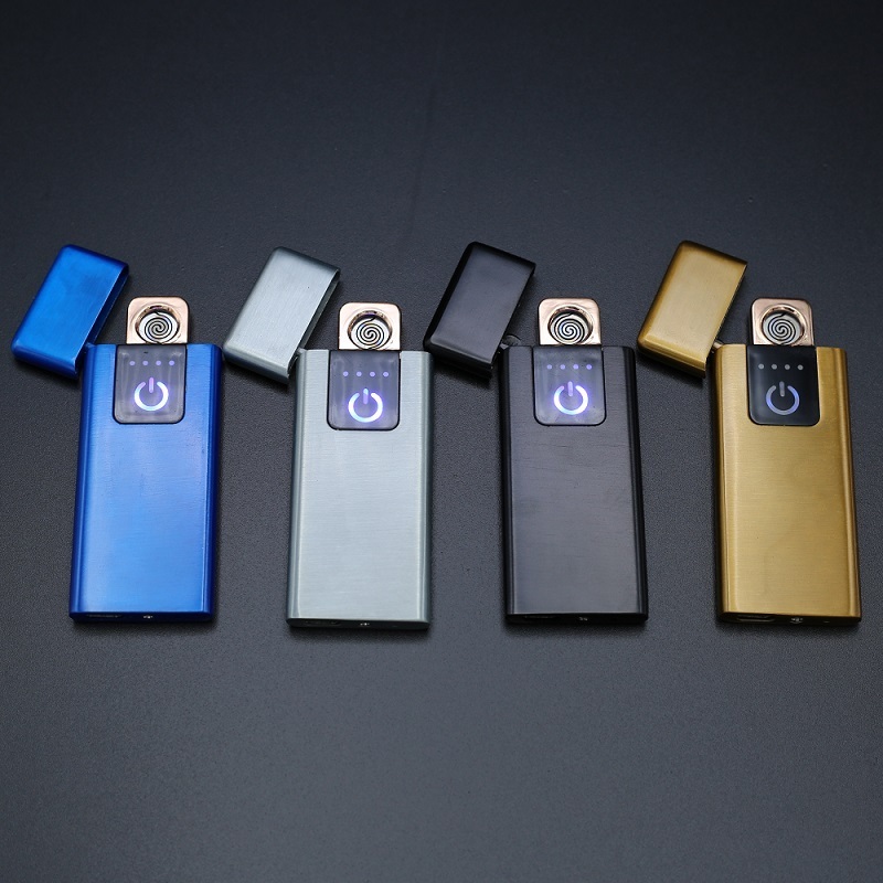 Debang  USB Rechargeable Windproof Flameless  Lighter Cigarette Lighter Touch Induction Double Side Lighter