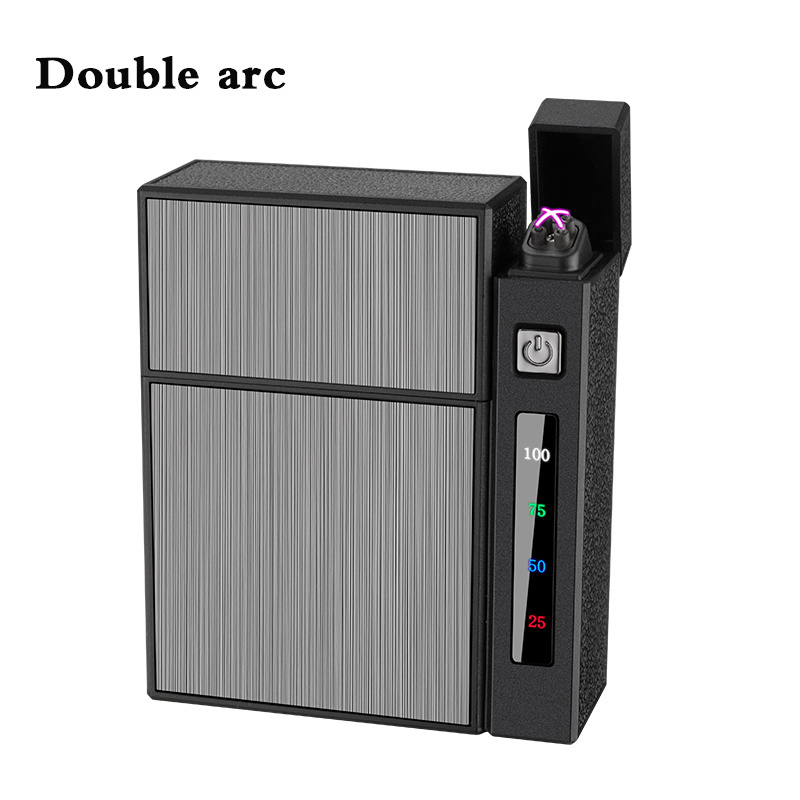 Cigarette case and lighter combined modular cigarette case lighter moisture-proof USB lighter