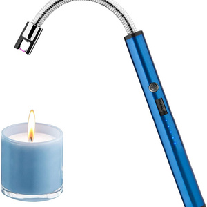 DEBANG hot upgraded USB Rechargeable with Battery Indicator 360 Long  Neck Windproof candle lighter