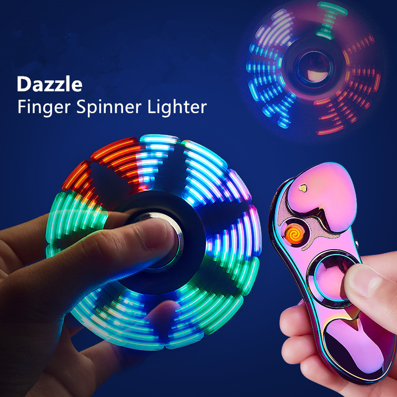 DEBANG Electronic fingertip spinner USB Rechargeable lighter Best Present for Christmas