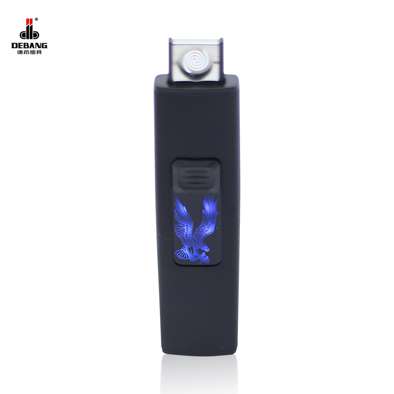 Promotion Slim USB lighter,Windproof Flameless Rechargeable LED LOGO Heat Coil Usb Charged Lighter