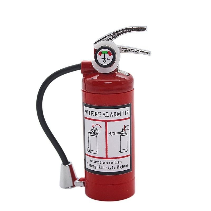 DEBANG Creative gift for friends Fire extinguisher gas Lighter with LED refillable lighter