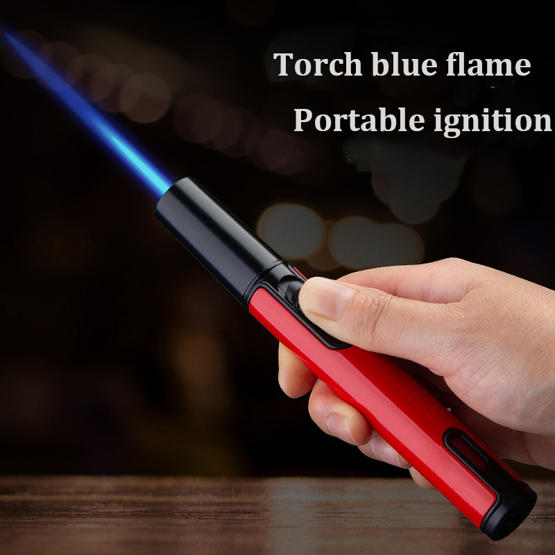 DEBANG Butane Lighters Pen Torch Single Jet Adjustable Butane Refillable for Candle Grill BBQ Camping Welding