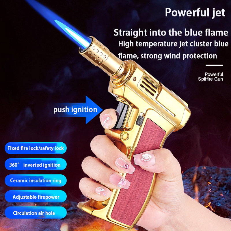 DEBANG Blow Torch Lighters Multi Utility Mini  Refillable Gas Lighter Single Jet Flame Windproof  Lighter