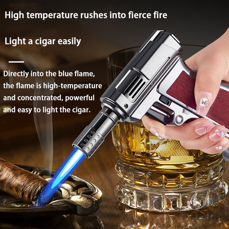 DEBANG Blow Torch Lighters Multi Utility Mini  Refillable Gas Lighter Single Jet Flame Windproof  Lighter