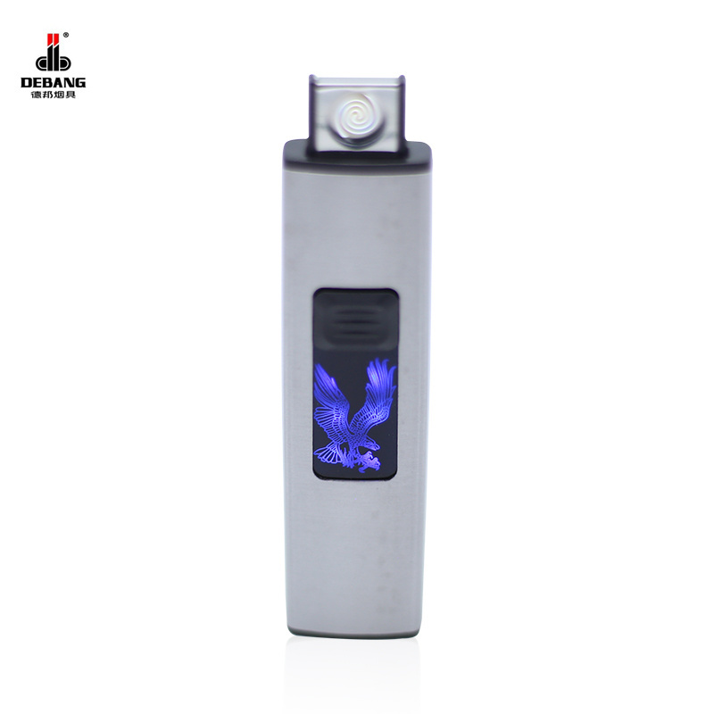 Promotion Slim USB lighter,Windproof Flameless Rechargeable LED LOGO Heat Coil Usb Charged Lighter