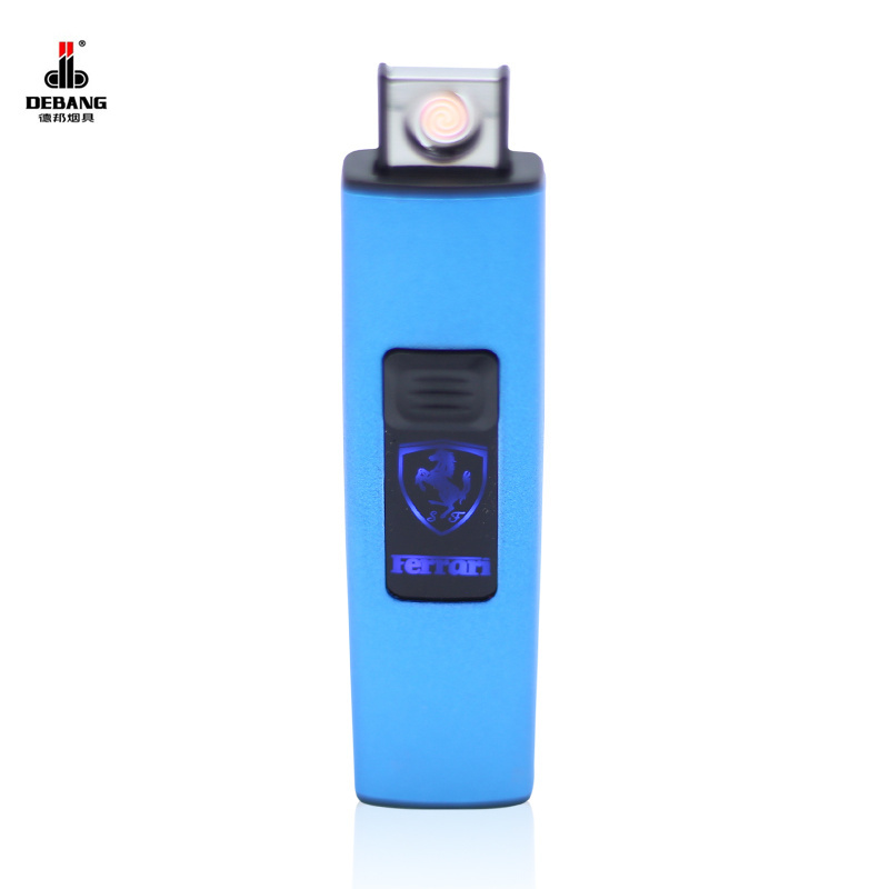 Promotion Slim USB lighter,Windproof Flameless Rechargeable LED LOGO Heat Coil Usb Charged Lighter