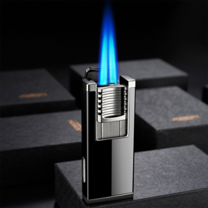 DEBANG Torch Cigar Lighter customizable double flame great power refillable cigar lighter with cigar cutter