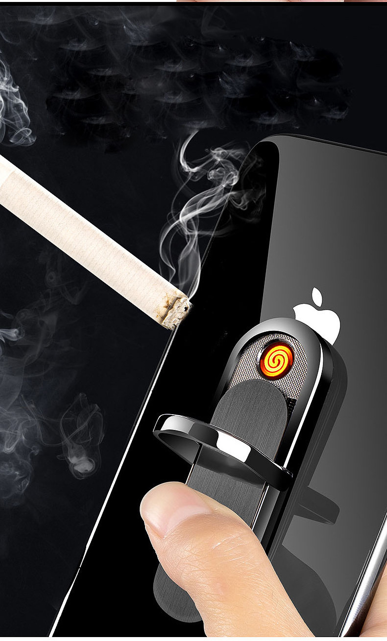 DEBANG electric lighter portable rechargeable USB Lighter multifunction used in mobile phone holder electric lighter