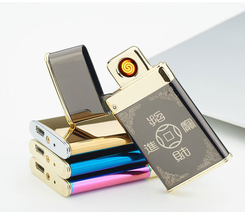 Shake Electronic Lighter/Colorful Double Electric Pulse Electronic Lighter