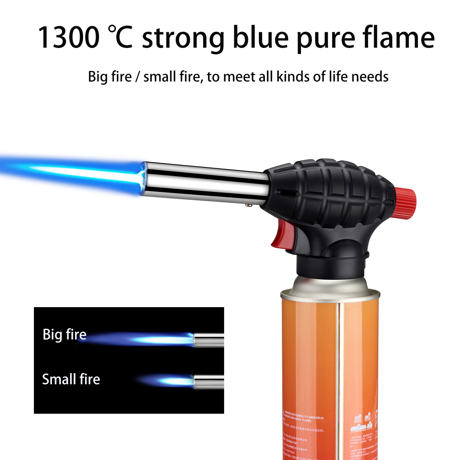 DEBANG portable gas blow torch  propane butane  1300 - degree heat welding cutting torch flamethrower