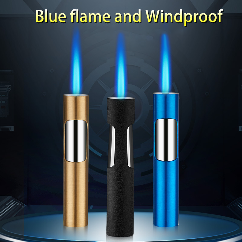 DEBANG windproof lighter Colorful customized portable windproof lighter refillable luminous cigar lighter