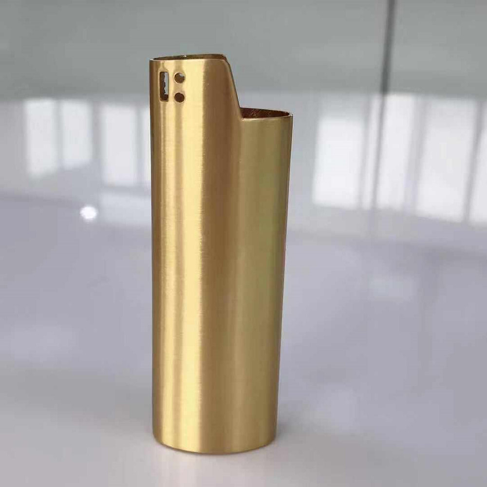 DEBANG Brush gold portable Customizable Lighter Case Lighter Holder Lighter Sleeve