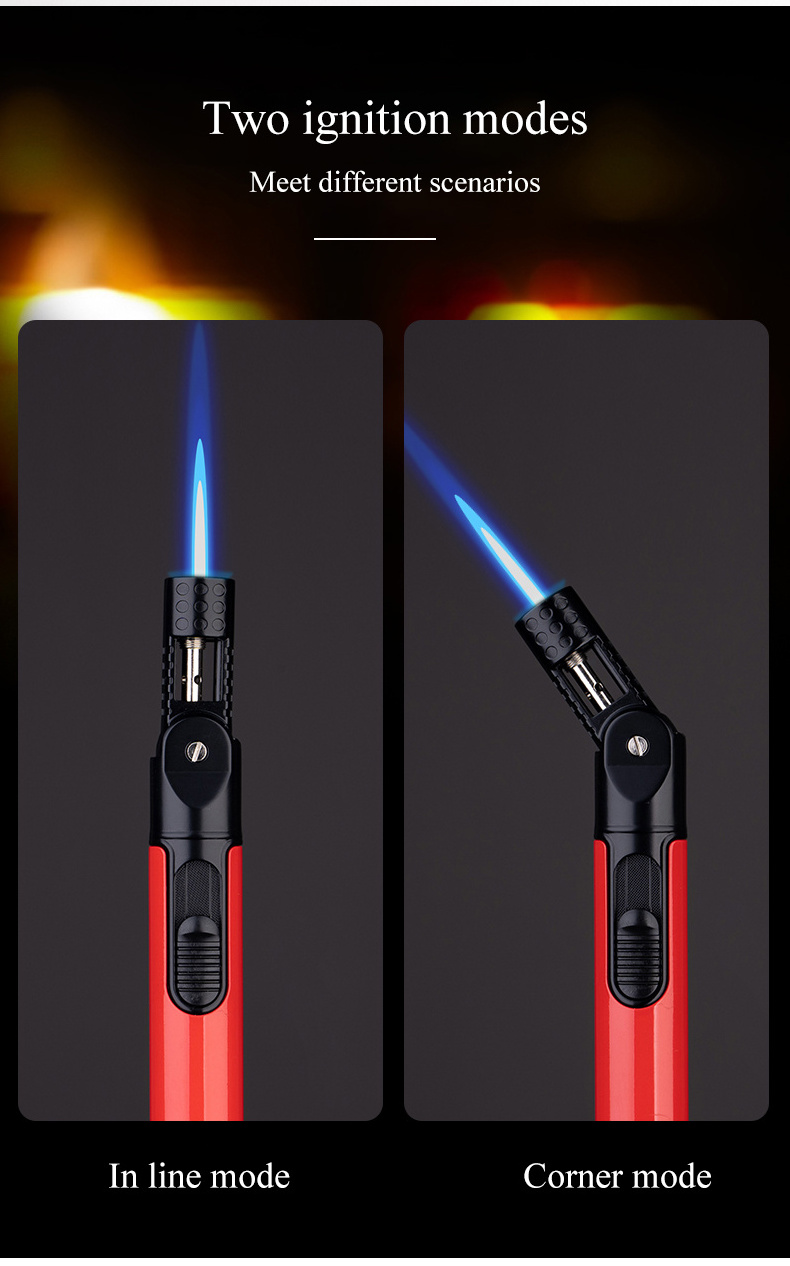 Jet Lighter Popular Design Pocket Size Wholesale High Quality blue Flame Butane Jet Torch Lighter