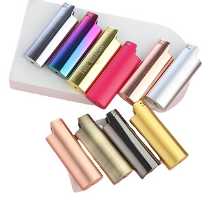 DEBANG lighter case and lighter holder Wholesale Small MOQ Red Bronze Brush Metal and Lighter Sleeve