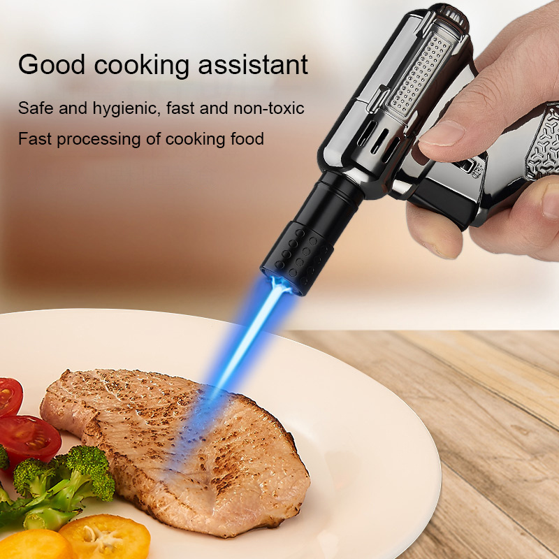 DB-1213 Multi-purpose spray gun lighter for cooking windproof gas refillable jet torch  kitchen lighter