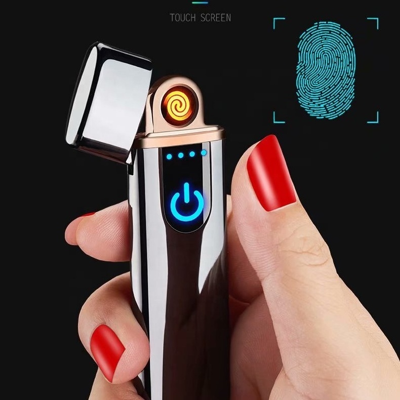 DEBANG Slim and Mini Double Ignition portable USB Windproof Lighters, customized Ultra-thin rechargeable cigarette lighters