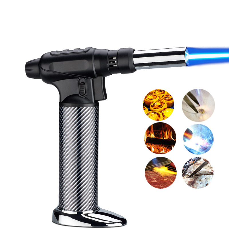 DEBANG Wholesale 1300 Blue Flame Jet Gas Butane Refillable Cooking BBQ Lighter Lighters for Kitchen