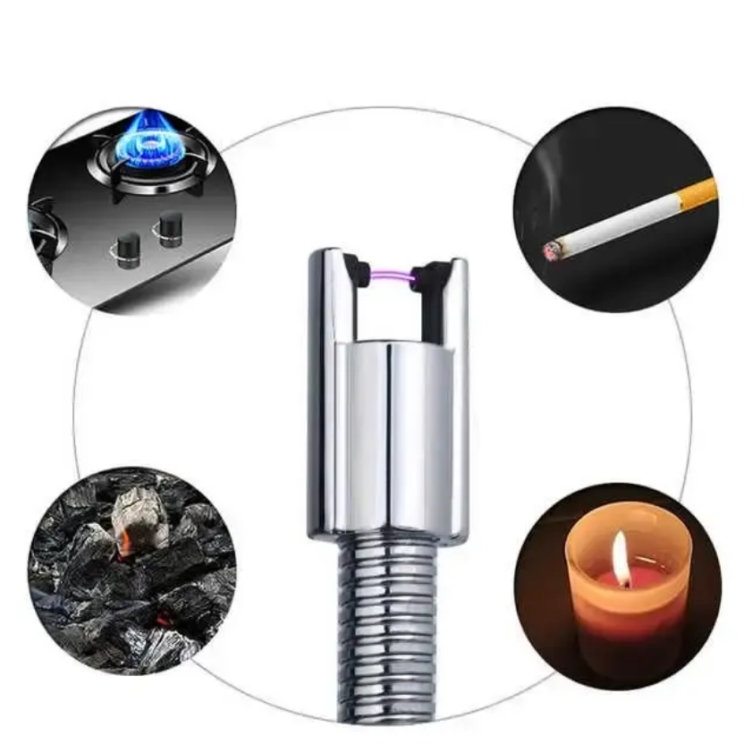 DEBANG Electric Lighter Rechargeable Arc USB Candle Lighters with LED Battery Display Flexible Neck Windproof Plasma