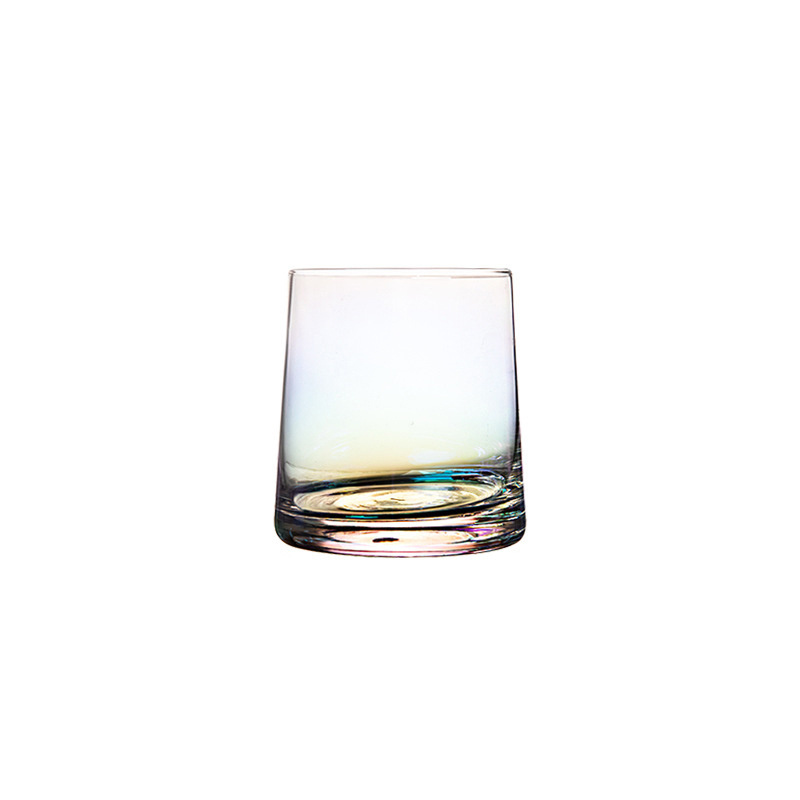 Colored stemless wine glasses amber goblet whiskey glass bottle