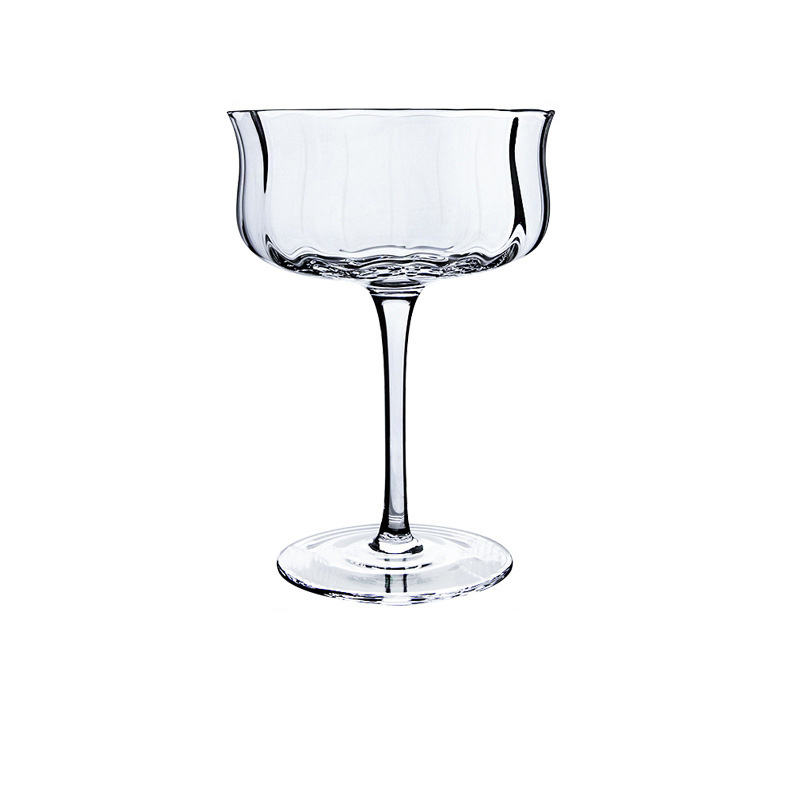 Luxury Bulk Drinking Glasses Crystal and Metal Goblets Classic Cocktail Cups and Ice Cream Glasses with Custom Logo