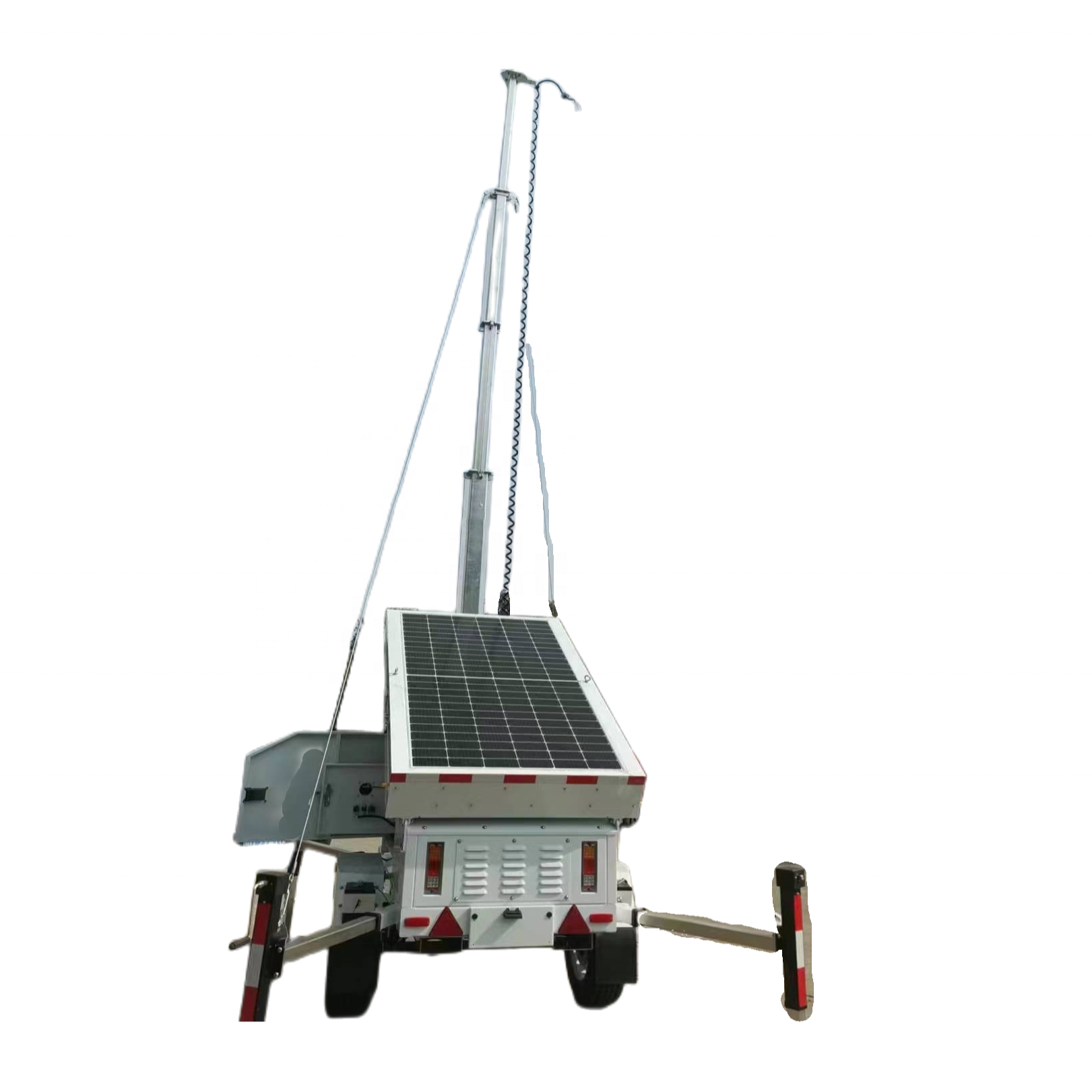 Cell On Wheels Telescopic Mobile Telecom Mast