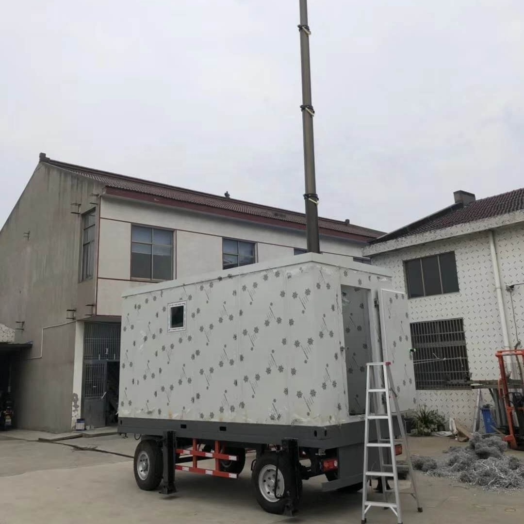 25m cell on wheels telescopic mast