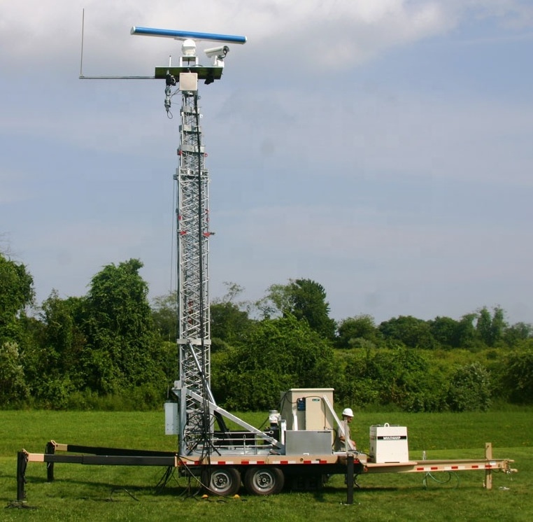 Online Wholesale COW Telescopic Tower Cell on Wheels Folding Antenna Tower