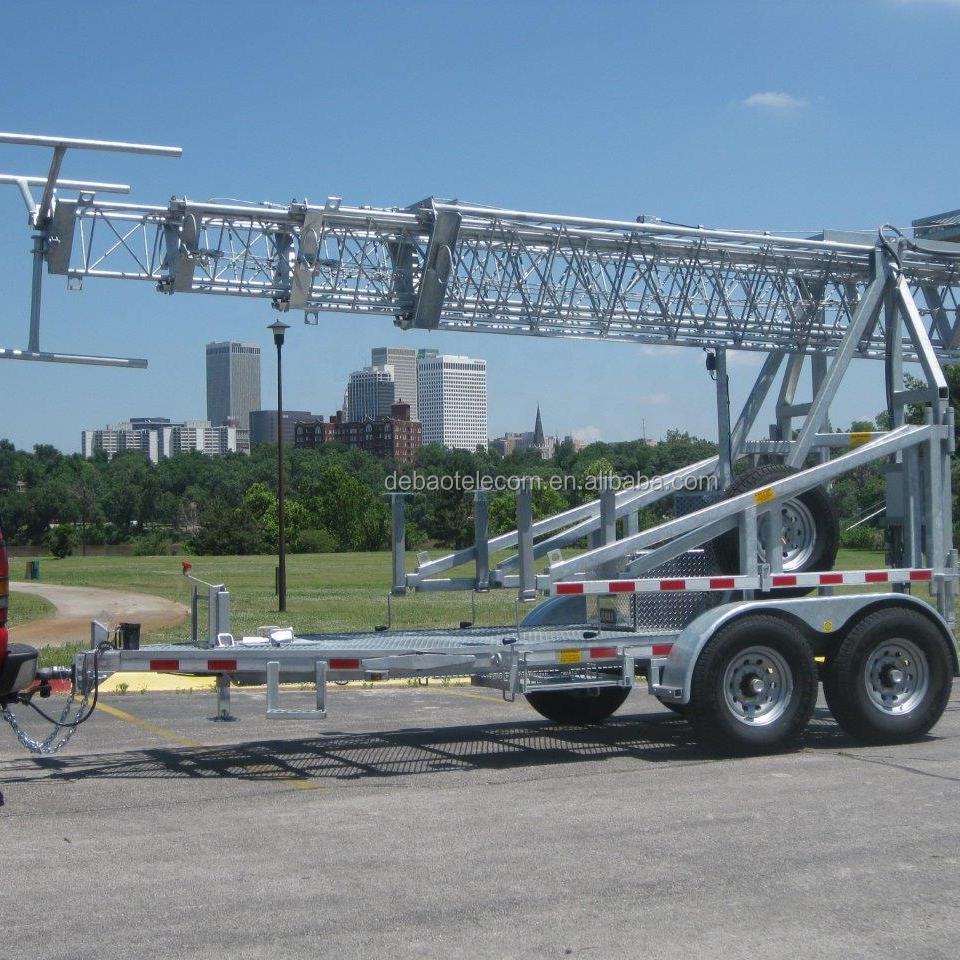 Movable Communication Telescopic Towers Cell on Wheels Towers