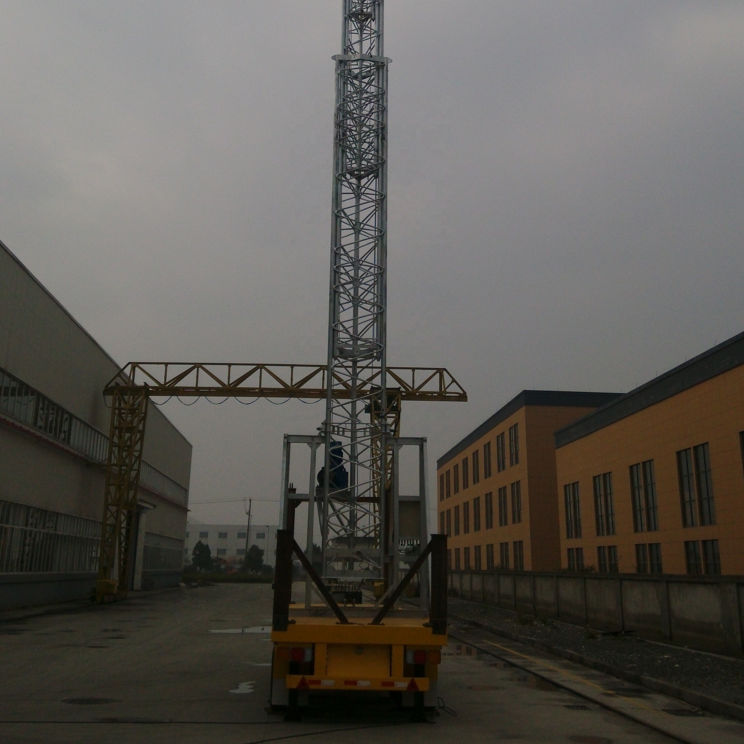 Factory Direct Price Cell on Wheels Trailer Tower Telescopic Antenna Mobile Trailer Tower