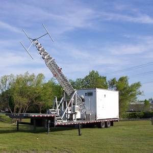 Cell on Wheels Telecommunications Towers Mobile Telescopic mast