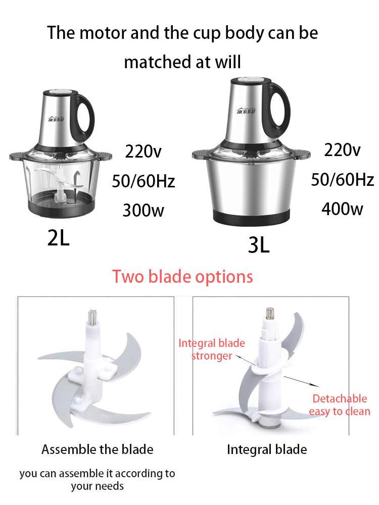 kitchen 2021 industrial yam pounder mini electric chopper commercial baby blender machine mixer multifunctional food processor