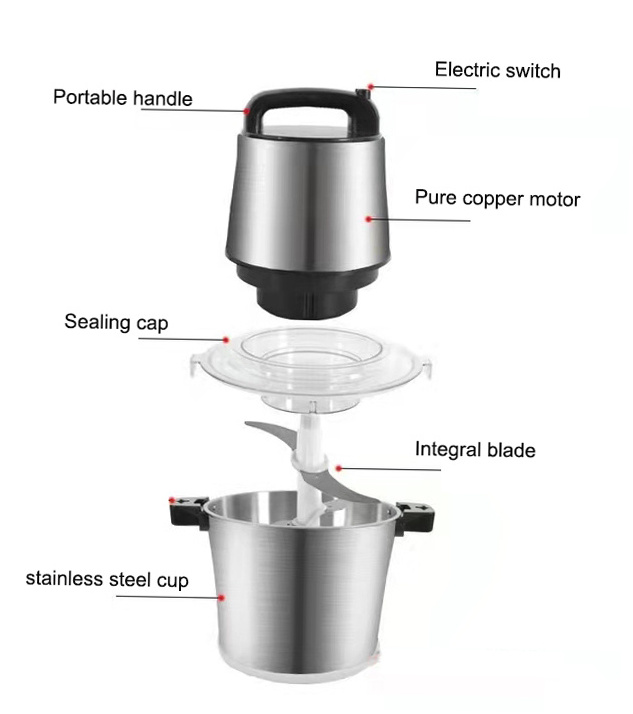 wholesale food processor blender multifunction high speed blender 12 liter food processor big electric