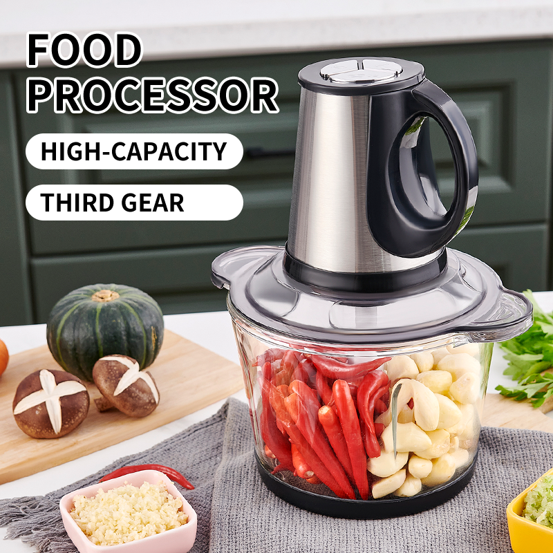 Factory price kitchen food vegetable 2L 3L meat chopper home best automatic mini stainless steel electric meat grinder for sale