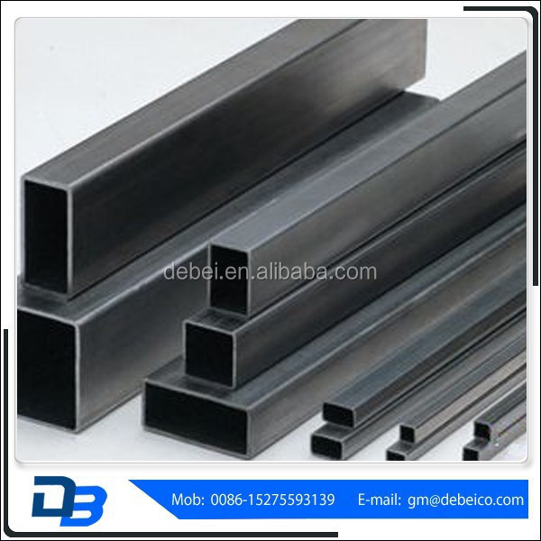 Annealed Iron Ms Square Rectangular Black Tube