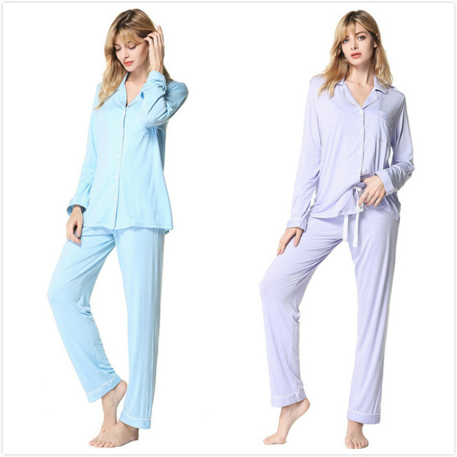 DEBELA  2023 autumn custom loungewear designer 2 piece long sleeve pajama sleepwear wholesale for women