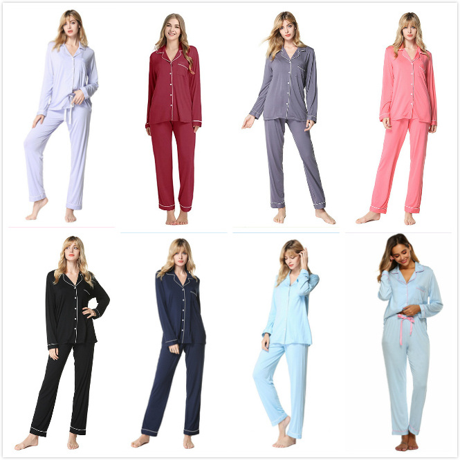 DEBELA  2023 autumn custom loungewear designer 2 piece long sleeve pajama sleepwear wholesale for women