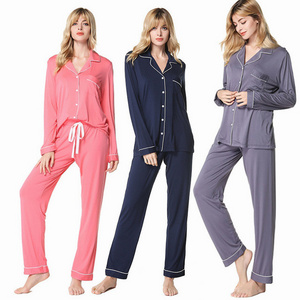 DEBELA  2023 autumn custom loungewear designer 2 piece long sleeve pajama sleepwear wholesale for women