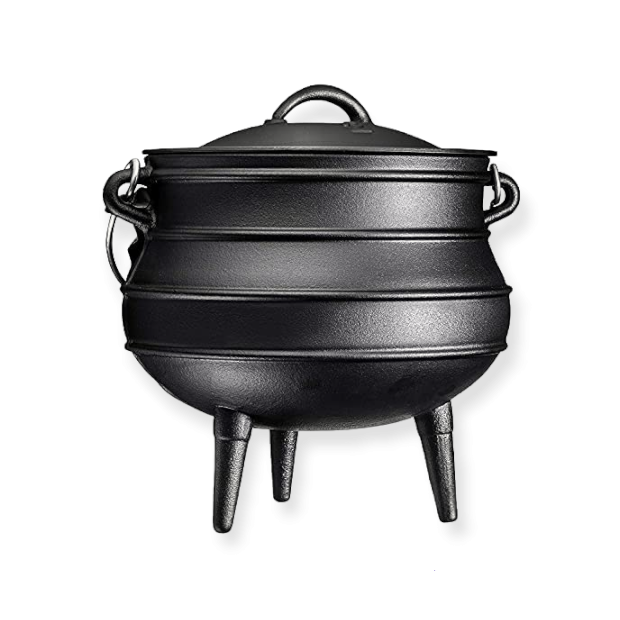 Pre Seasoned Cast Iron Cauldron for Campfire Cooking Cast Iron 3 Legged African Potjie Pot with Lid