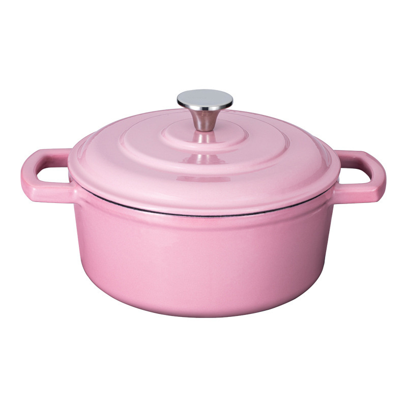 Factory High Quality Cookware Oem Odm Red Cast Iron Enamel Outdoor Casserole Pot