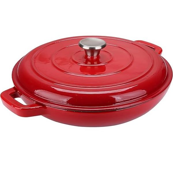 China factory price enameled cast iron soup seafood dutch oven cooking pot cookware sets cast iron casseroles