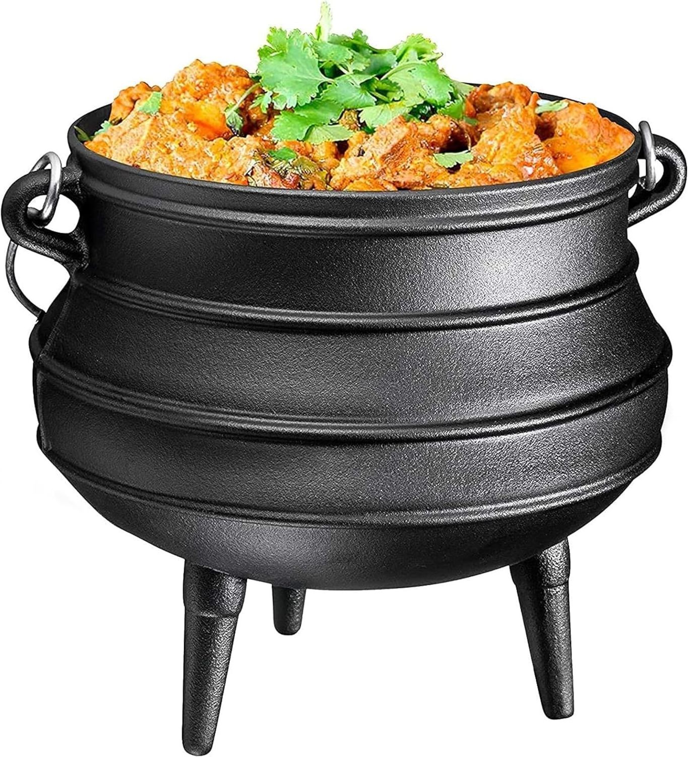 High Quality 11/14/24/26/30/32CM Cooking Pot Pre-Seasoned Cookware Nonstick Cast Iron South Africa Potjie Pot